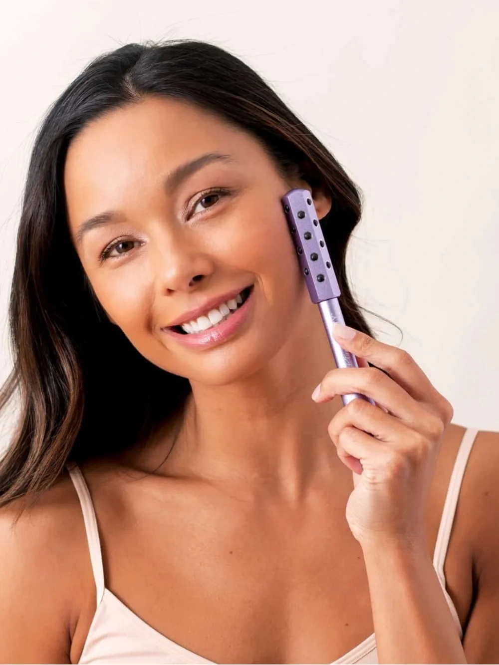 Plum Beauty Uplifting Facial Roller Massager Neck Skincare Purple NEW